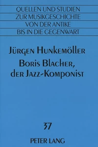 Title: Boris Blacher, der Jazz-Komponist