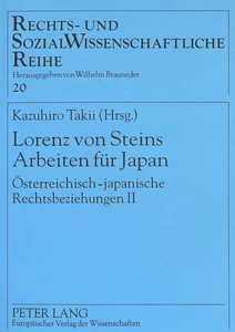 Title: Lorenz von Steins Arbeiten für Japan