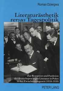 Title: Literaturästhetik versus Tagespolitik