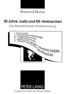 Title: 30 Jahre «Justiz und NS-Verbrechen»