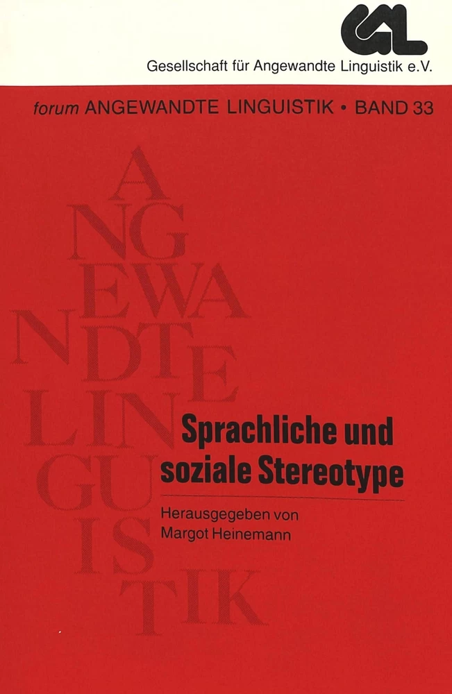 Titel: Sprachliche und soziale Stereotype