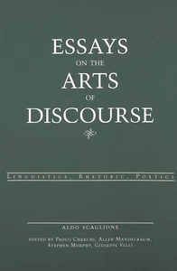 Title: Essays on the Arts of Discourse