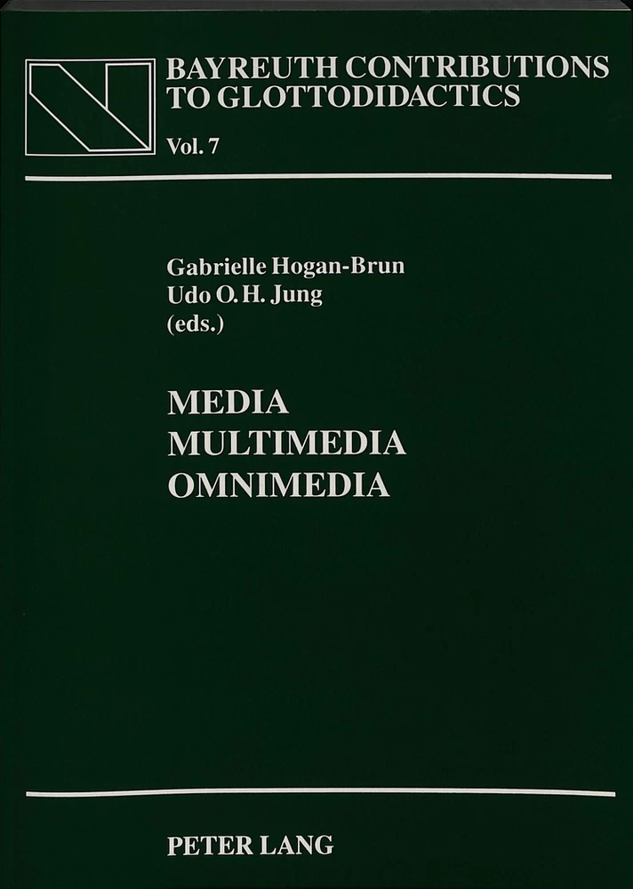 Media - Multimedia - - Peter Lang Verlag