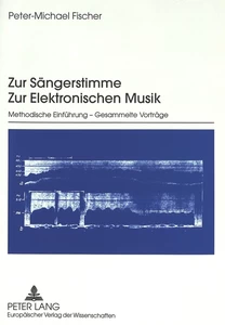 Title: Zur Sängerstimme. Zur Elektronischen Musik