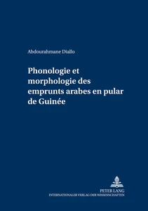 Title: Phonologie et morphologie des emprunts arabes en pular de Guinée