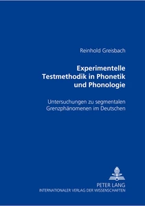 Title: Experimentelle Testmethodik in Phonetik und Phonologie