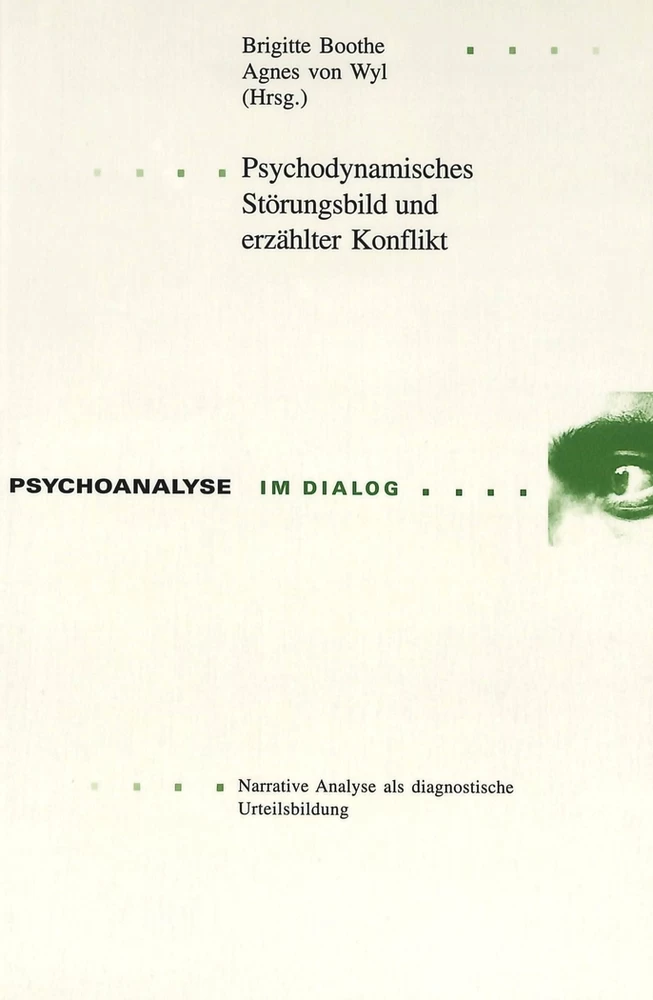 Titel: Psychodynamisches Störungsbild und erzählter Konflikt