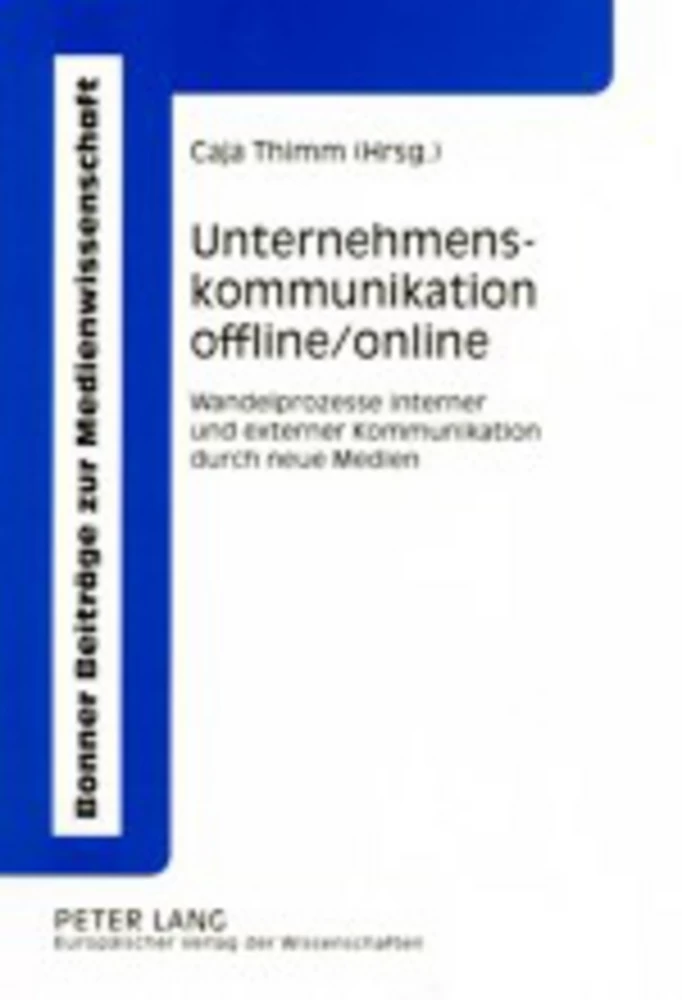 Titel: Unternehmenskommunikation offline/online