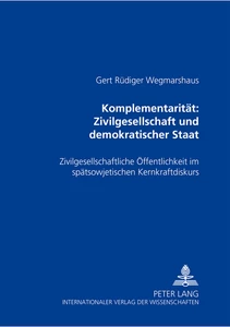 Title: Komplementarität: Zivilgesellschaft und demokratischer Staat
