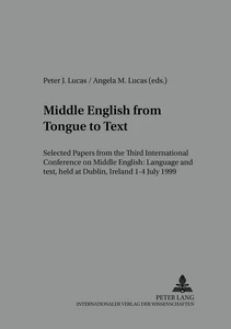 Title: Middle English from Tongue to Text