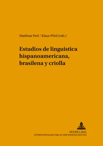 Title: Estudios de lingüística hispanoamericana, brasileña y criolla