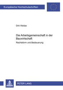 Title: Die Arbeitsgemeinschaft in der Bauwirtschaft
