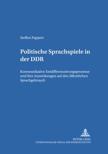 Title: Politische Sprachspiele in der DDR