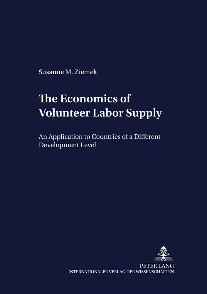 Title: The Economics of Volunteer Labor Supply