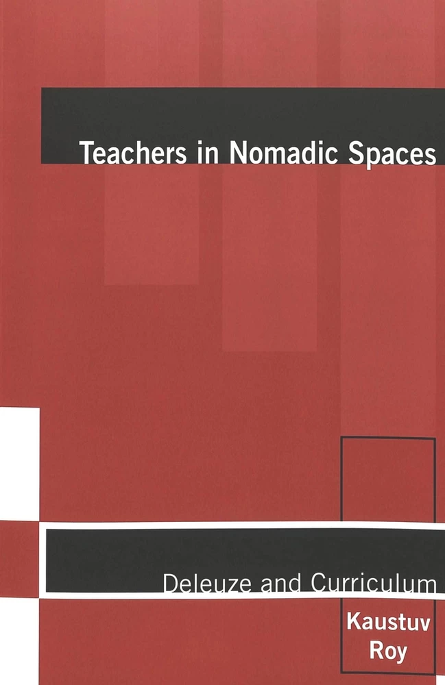 Teachers In Nomadic Spaces Peter Lang Verlag