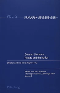 Title: German Literature, History and the Nation