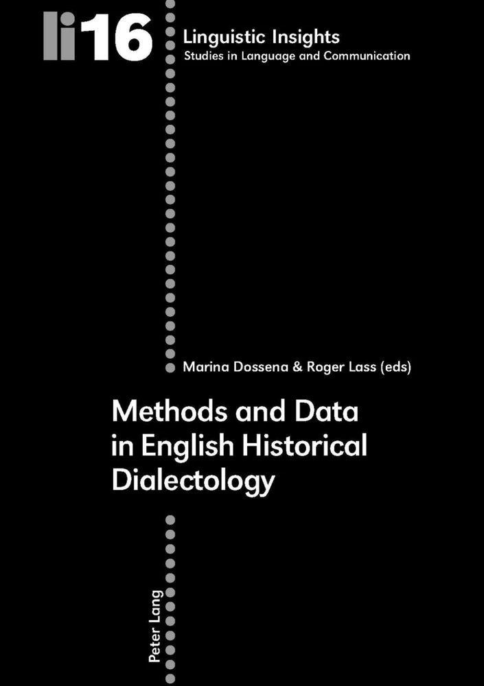 Title: Methods and Data in English Historical Dialectology