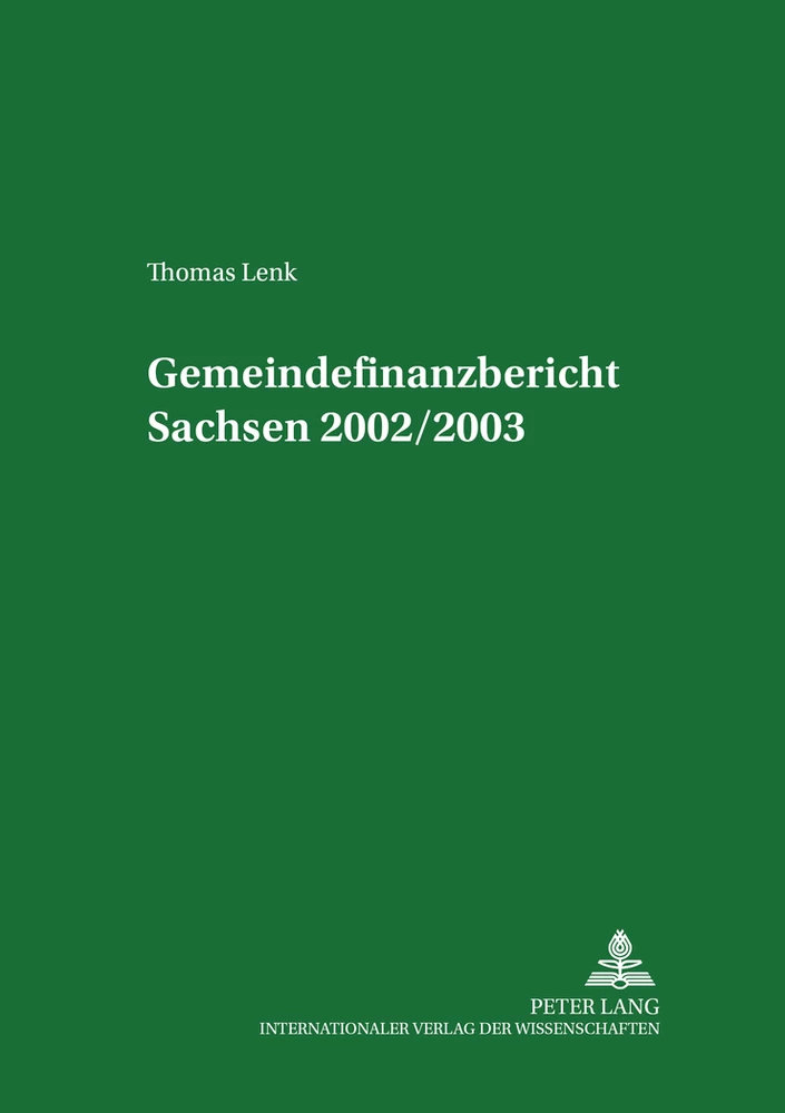 Titel: Gemeindefinanzbericht Sachsen 2002/2003