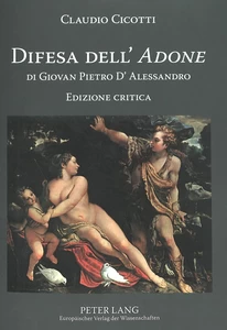 Title: Difesa dell’ «Adone» di Giovan Pietro D’Alessandro