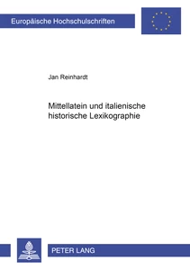 Title: Mittellatein und italienische historische Lexikographie