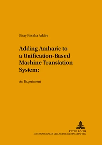 Title: Adding Amharic to a Unification-Based Machine Translation System