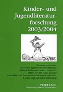 Title: Kinder- und Jugendliteraturforschung 2003/2004