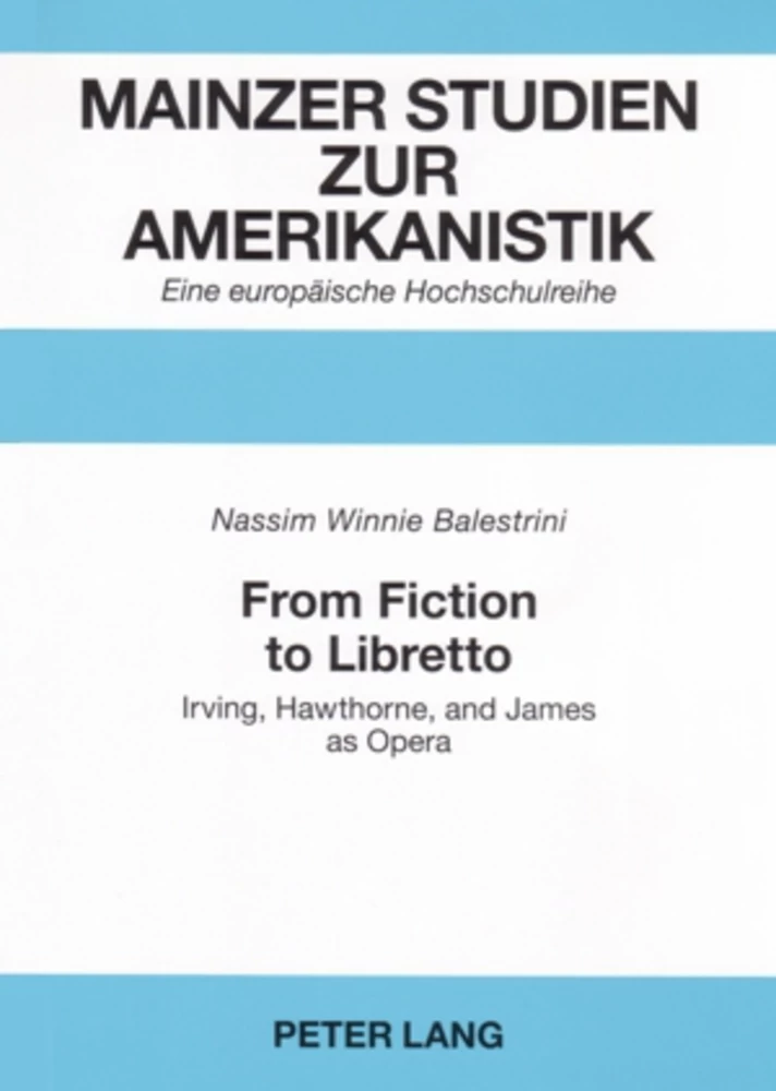 Title: From Fiction to Libretto