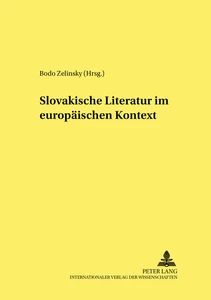 Title: Slovakische Literatur im europäischen Kontext
