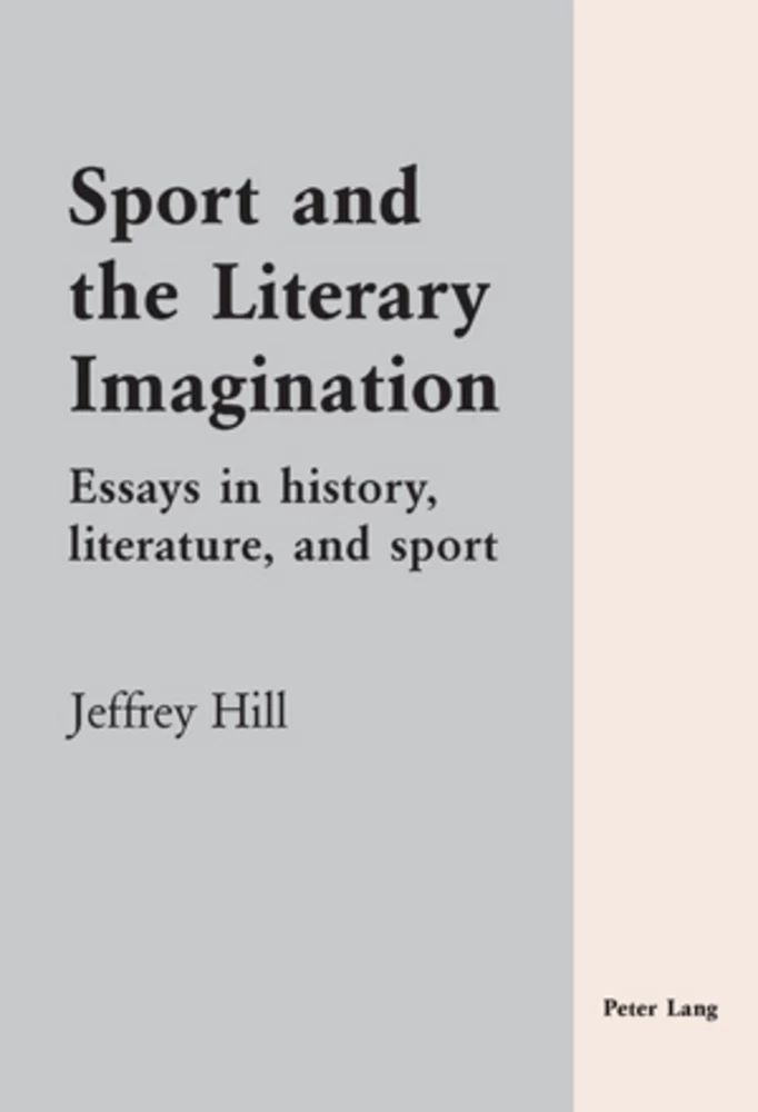 Sport And The Literary Imagination Peter Lang Verlag