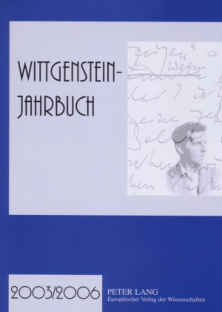 Title: Wittgenstein-Jahrbuch 2003/2006