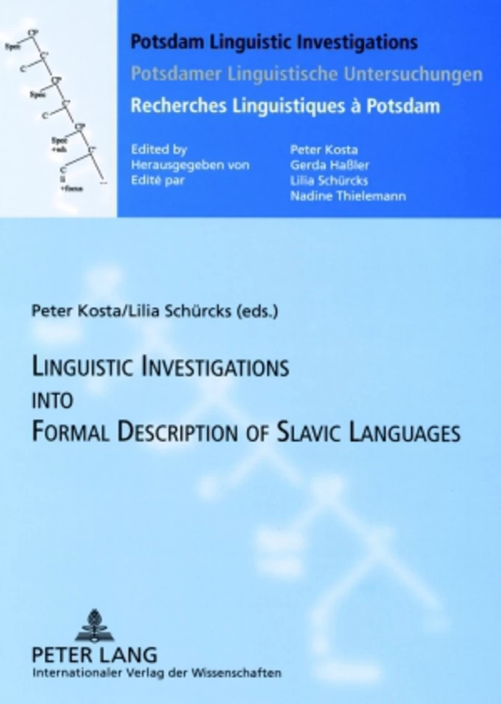 Title: Linguistics Investigations into Formal Description of Slavic Languages