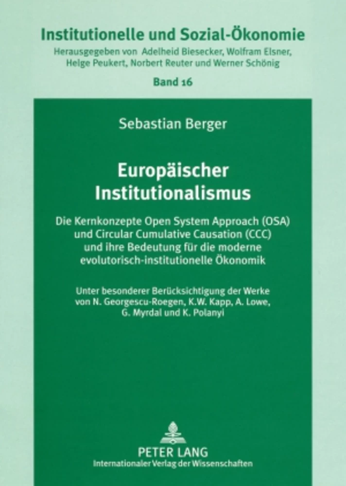 Titel: Europäischer Institutionalismus