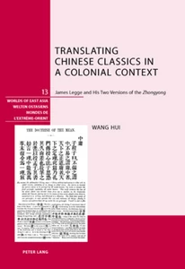 Title: Translating Chinese Classics in a Colonial Context