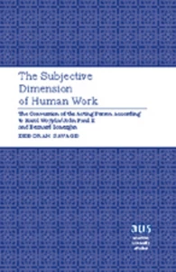 Title: The Subjective Dimension of Human Work