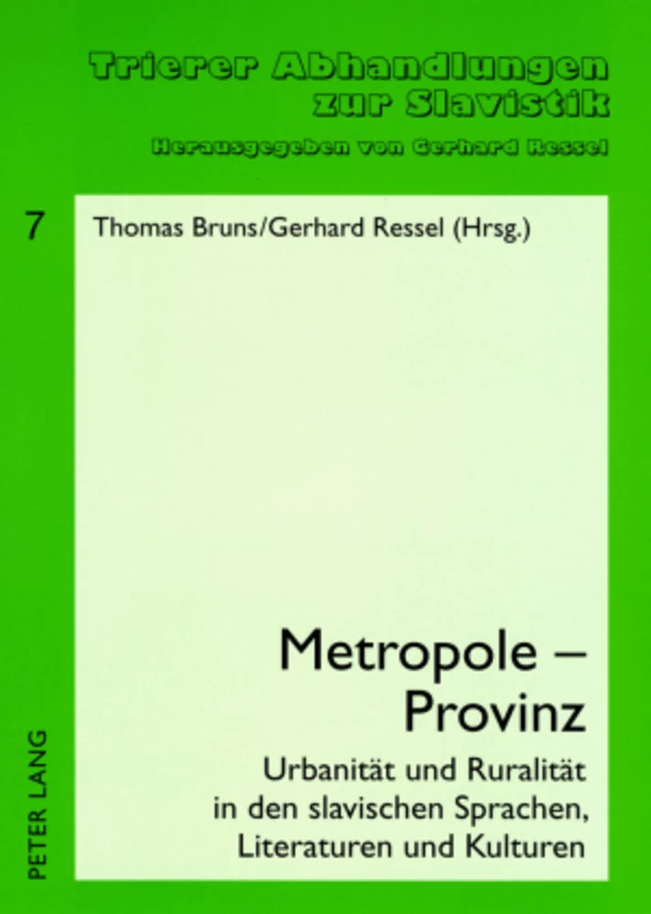 Titel: Metropole – Provinz
