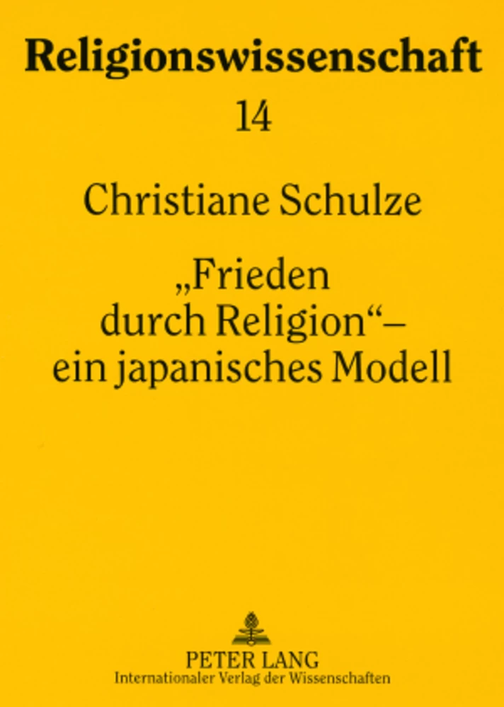 Titel: «Frieden durch Religion» – ein japanisches Modell