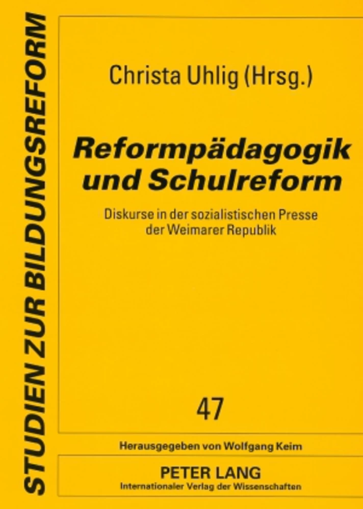 Titel: Reformpädagogik und Schulreform