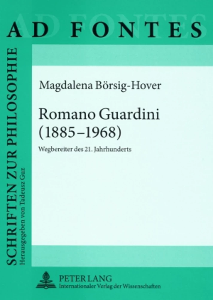 Titel: Romano Guardini (1885-1968)