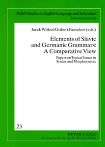 Title: Elements of Slavic and Germanic Grammars: A Comparative View