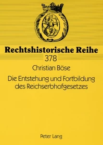 Title: Die Entstehung und Fortbildung des Reichserbhofgesetzes