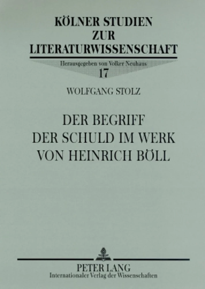 Titel: Der Begriff der Schuld im Werk von Heinrich Böll