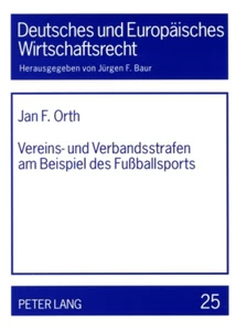 Title: Vereins- und Verbandsstrafen am Beispiel des Fußballsports