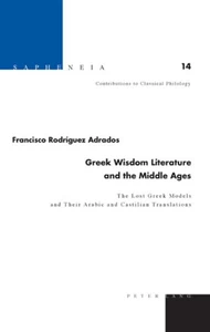 Title: Greek Wisdom Literature and the Middle Ages