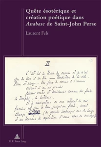 Title: Quête ésotérique et création poétique dans «Anabase» de Saint-John Perse