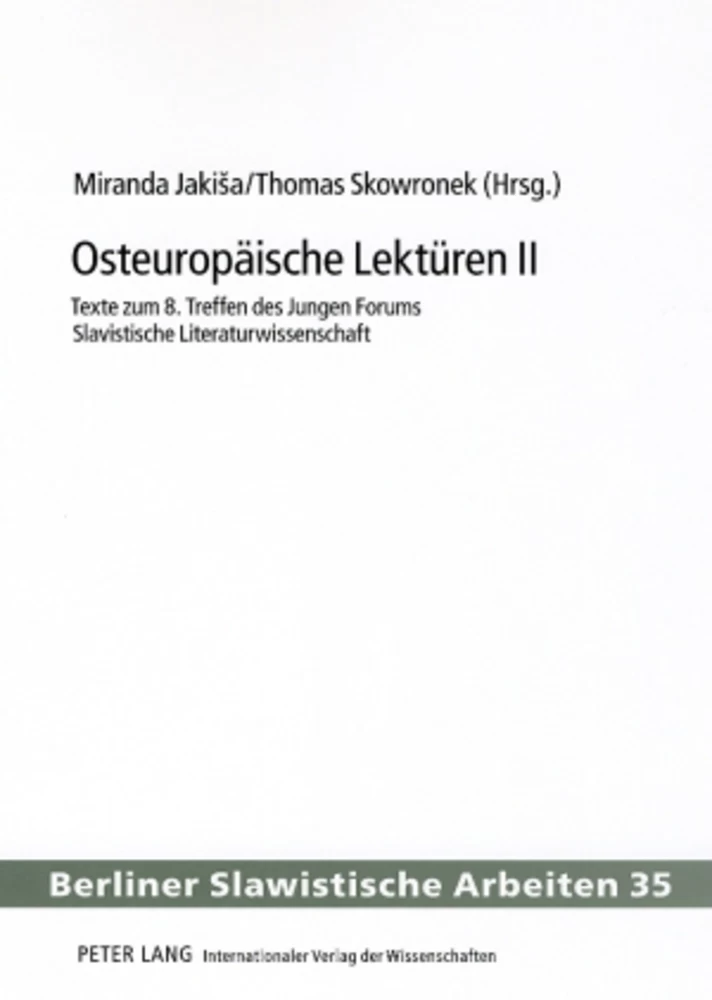 Titel: Osteuropäische Lektüren II