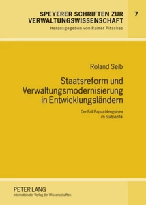 Title: Staatsreform und Verwaltungsmodernisierung in Entwicklungsländern