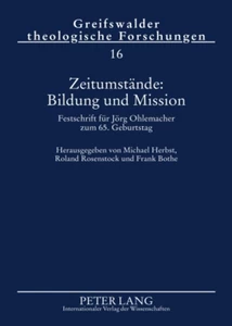 Title: Zeitumstände: Bildung und Mission