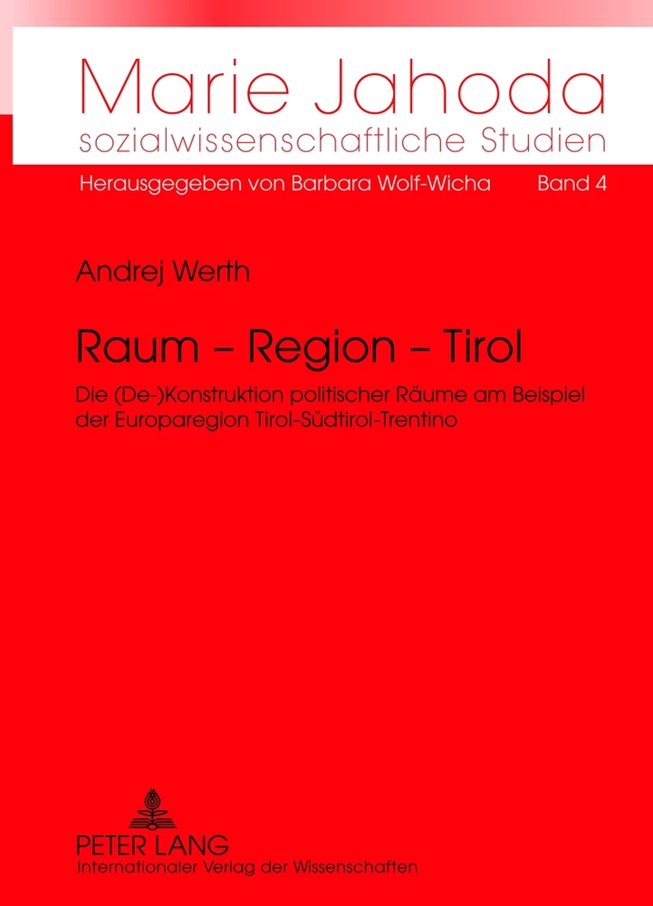 Titel: Raum – Region – Tirol