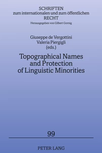 Title: Topographical Names and Protection of Linguistic Minorities