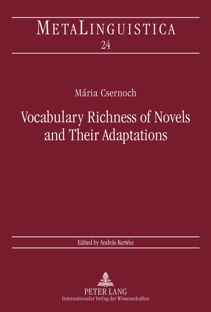 Title: Vocabulary Richness of Novels and Their Adaptations